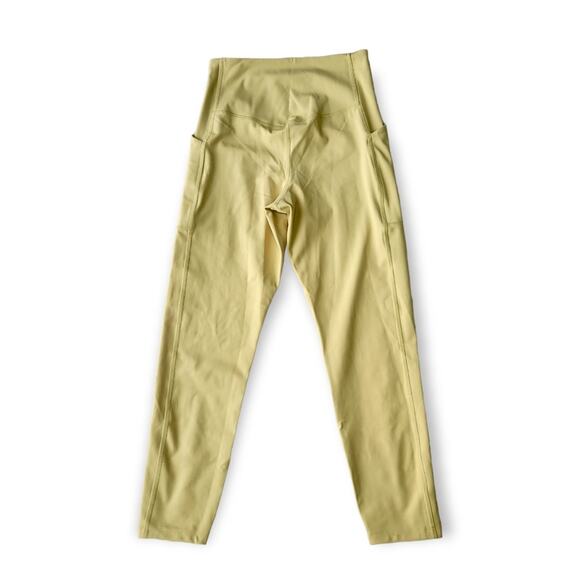 Girlfriend Collective chartreuse compressive pocket Leggings small - Picture 4 of 6
